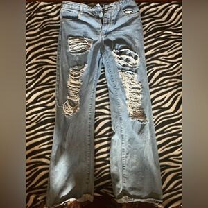 DOLLSKILL Blue distressed jeans